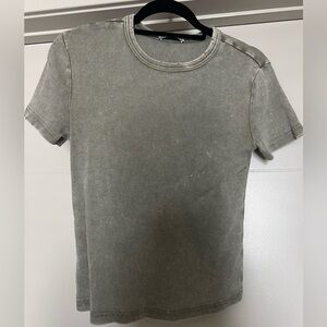 Zara Ribbed Distressed Tee